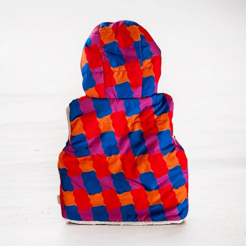 JCPenney Haribo Gummy Bear Vest Reversible 4T Kids Hood Ears‎ Unisex Zip Jacket
